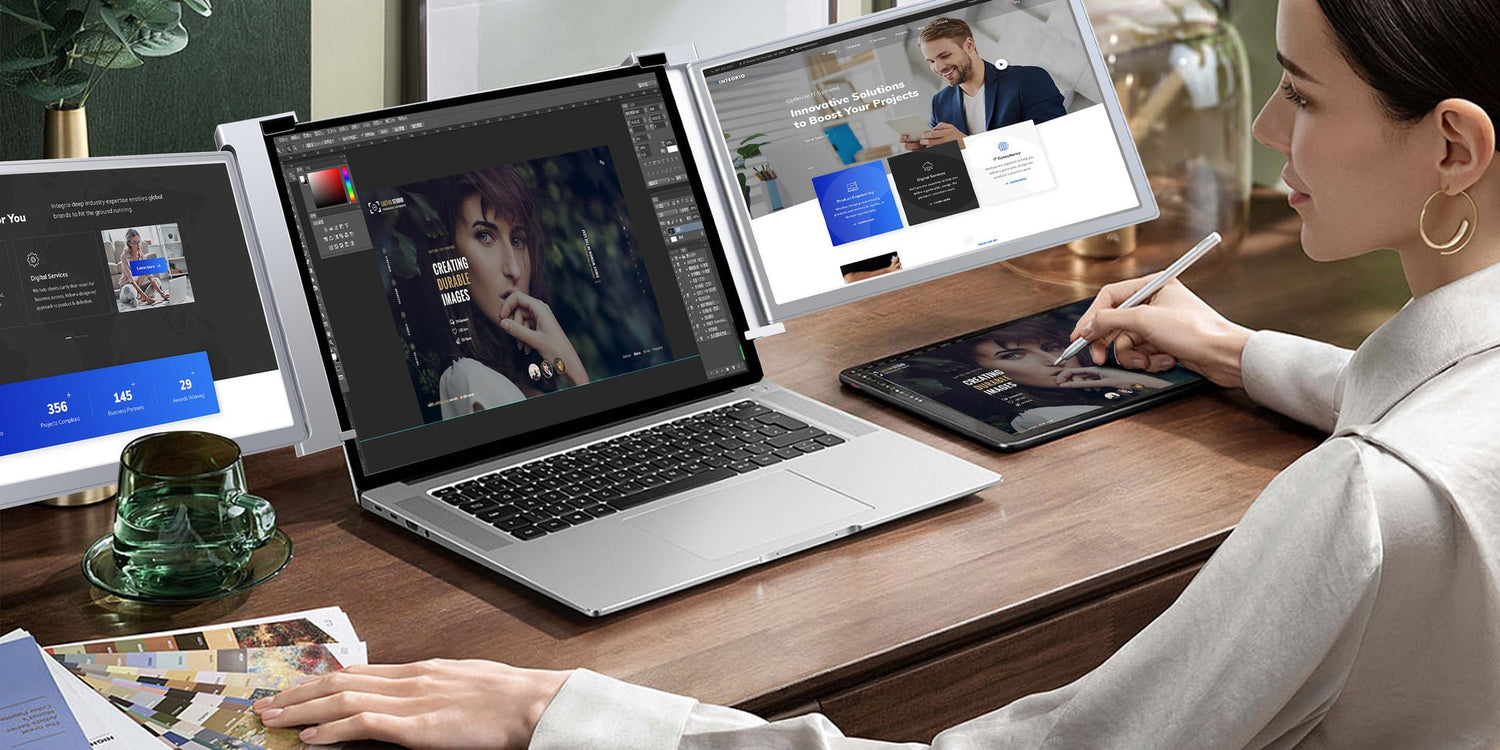 筆電擴展螢幕  一線雙屏 全尺寸 - AKODA 芯夢想科技館 - 芯科大科技有限公司 AKODA Technology Master Ltd.