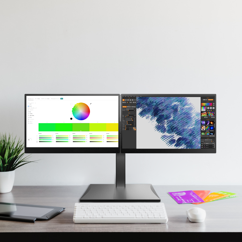 【快速到貨】HSW 15.6 桌上型雙屏顯示器(156DD-BN-U) 桌上型電腦15.6吋 16:9 USB擴充螢幕 左右雙屏 FHD IPS面板 一線雙屏 隨插即用